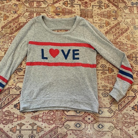 Chaser love knit open back sweater medium - Picture 2 of 5